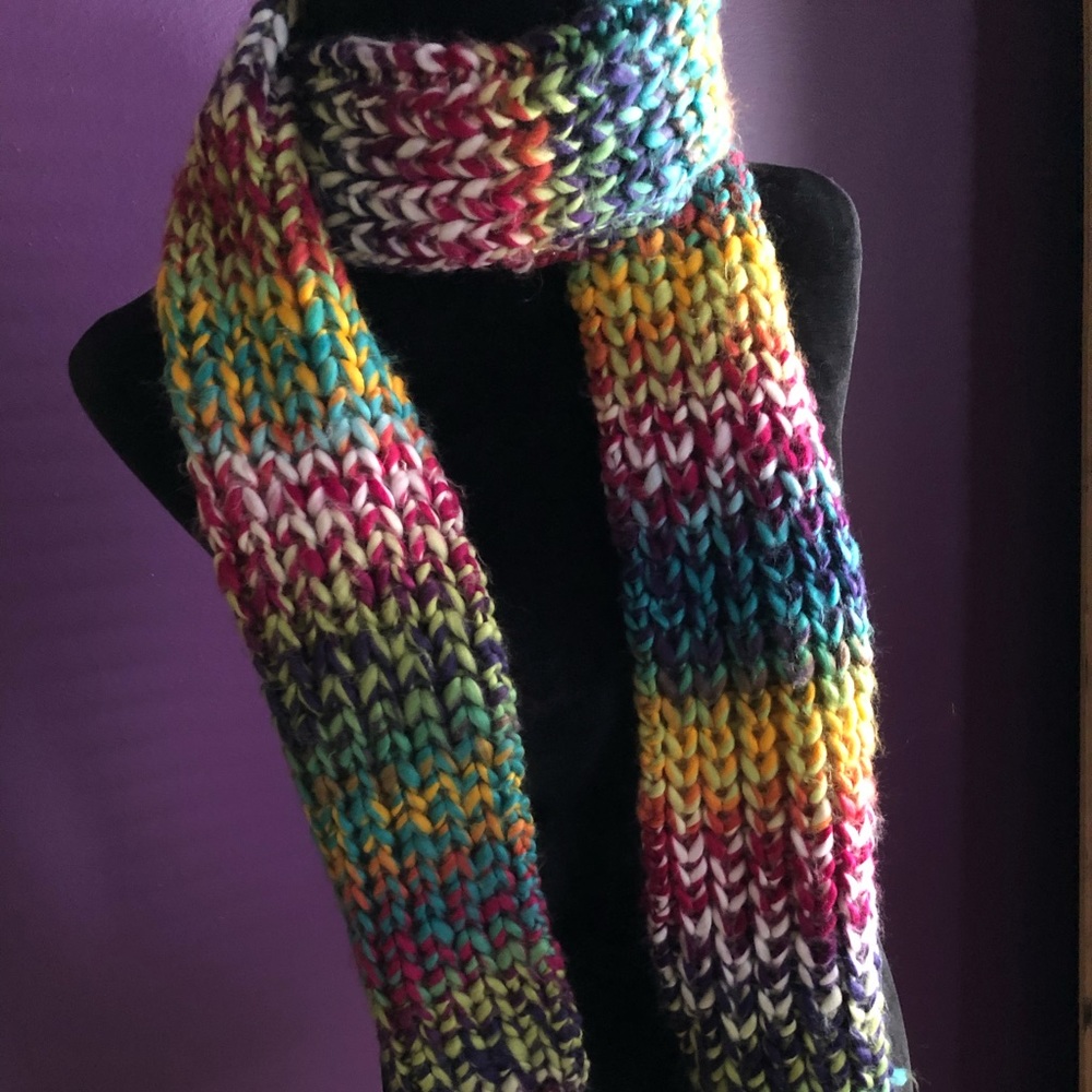 COPY - Multi color acrylic scarf
